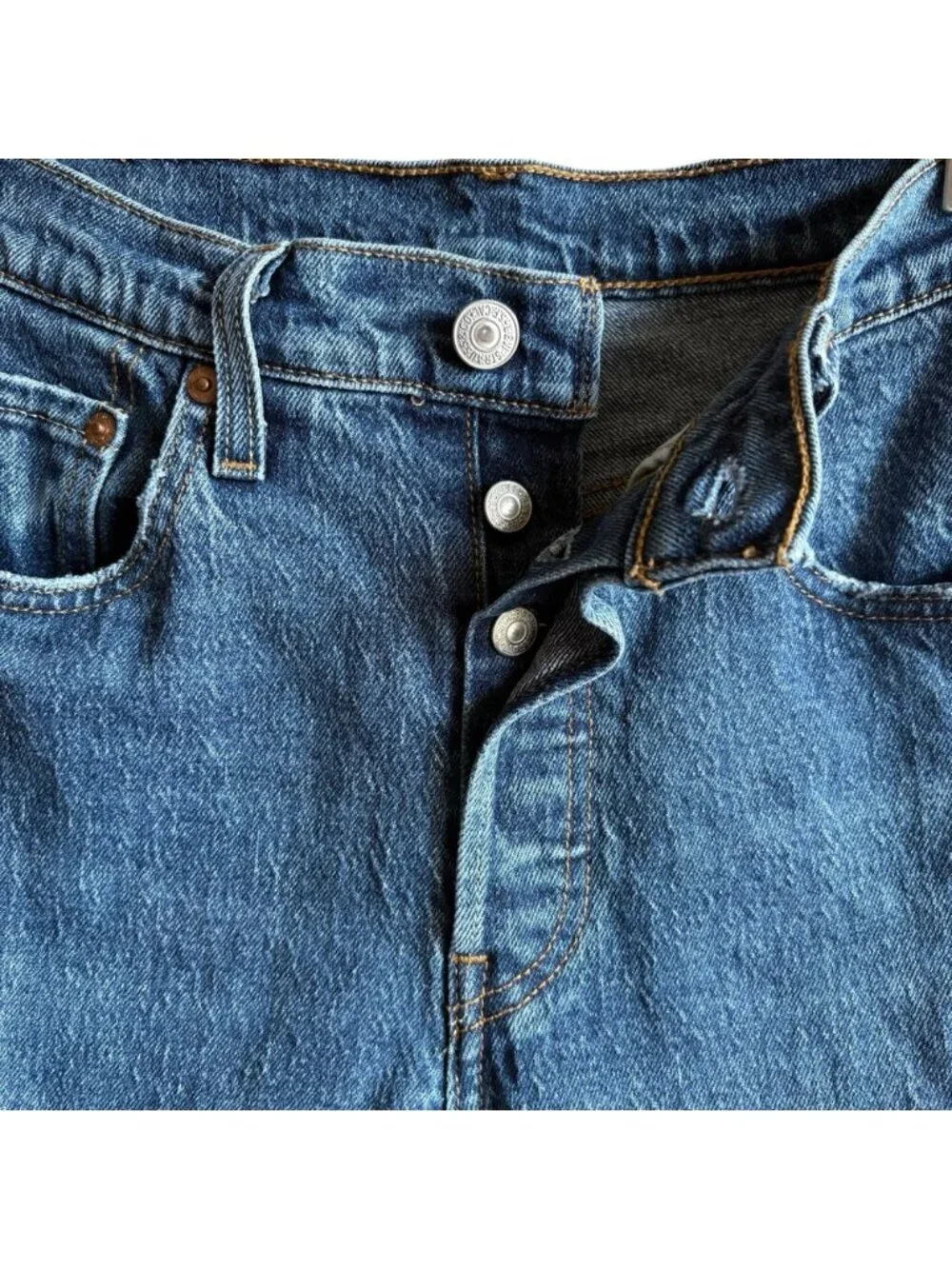 Levi’s 501 Original Fit Jeans Size 24 Medium Blue Wash - Picture 12 of 15